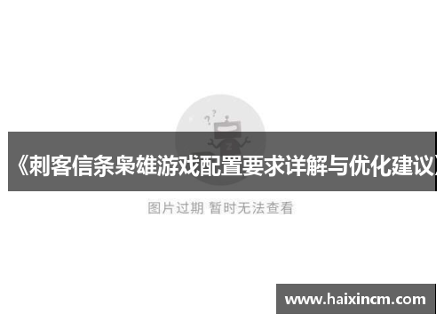 《刺客信条枭雄游戏配置要求详解与优化建议》